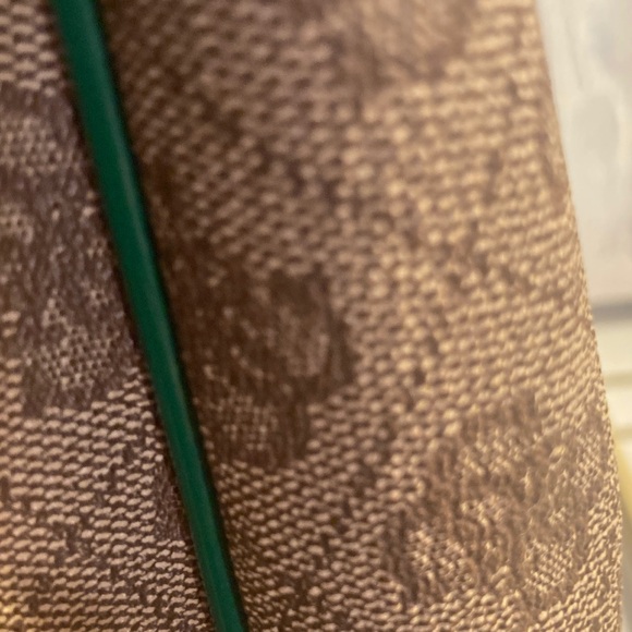 NWOT Guess HOBO Calista Satchel Brown and Green Designer Women's Bag - Picture 16 of 16